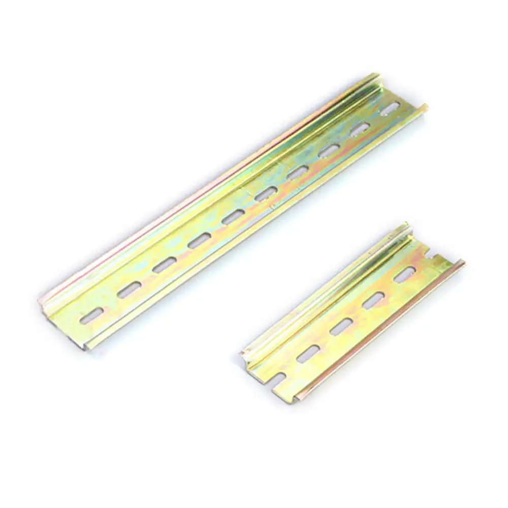 Din Rail Terminal Block Universal Thickness Din Rail Guide Slotted 4/8/10/15/20/25/30cm for C45 Circuit Breaker AC Contactor