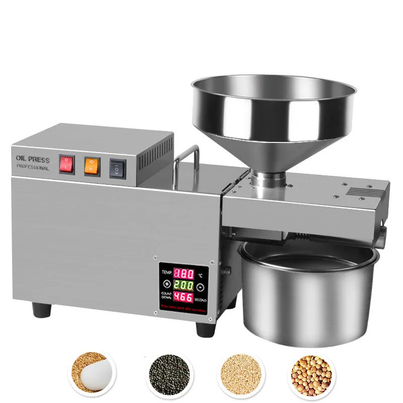 Intelligent Oil Extractor High Extraction Rate Oil Press Stainless Steel Sesame Walnut Linseed Oil Presser