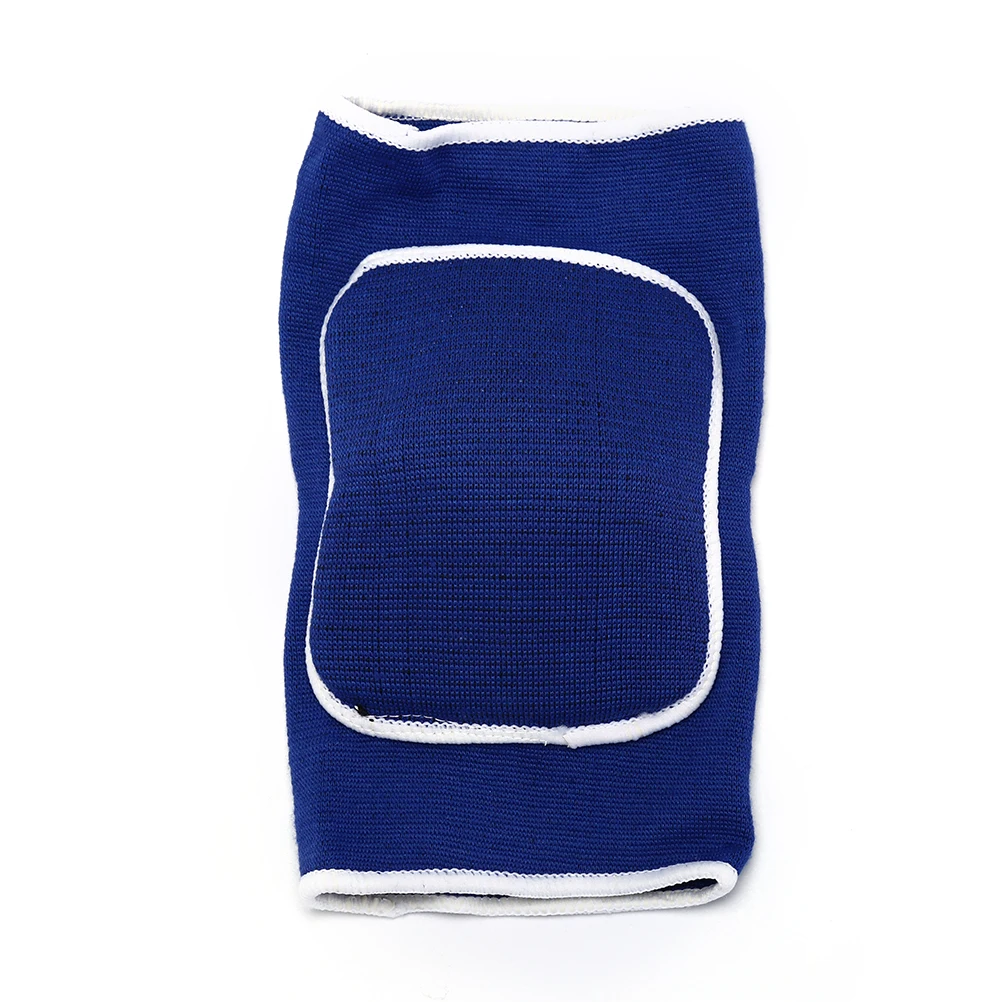 Синий 1 шт. спортивные и локоть для фитнеса и наколенники трикотажные толстые губки для баскетбола, волейбола, аварийной поддержки, наколенники, налокотники - Цвет: Синий