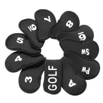 

10 Pcs Golf Head Covers with Club Iron Putter Cover Protection Portable Durable Tool X85