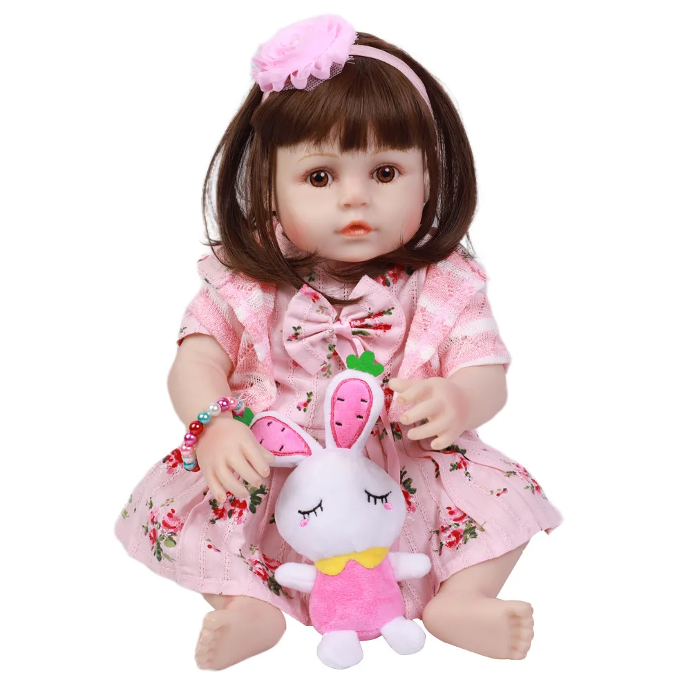 Pickwoo 48 см bebes Кукла реборн девочка кукла мягкий силиконовый хлопок Boneca reborn Brinquedo подарок на день детей игрушки
