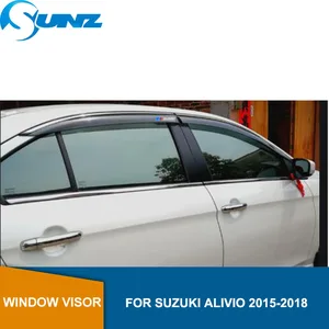 Image 1 - 車の窓雨鈴木 Alivio 2015 2016 2017 2018 ウィンドウバイザーベントシェード日雨ディフレクターガード SUNZ
