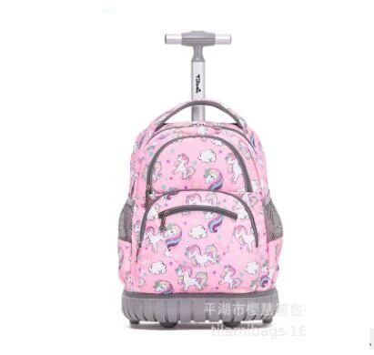 Школьная сумка на колесиках, школьный рюкзак на колесиках, сумки для детей, рюкзак на колесиках для путешествий, 16 дюймов, детский школьный рюкзак на колесиках для девочек - Цвет: 16 Inch