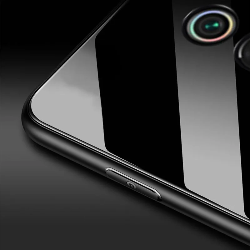 Yuetuo Роскошный Жесткий стеклянный зеркальный чехол для xiaomi redmi k20 pro k20pro k 20 силиконовый чехол для телефона etui