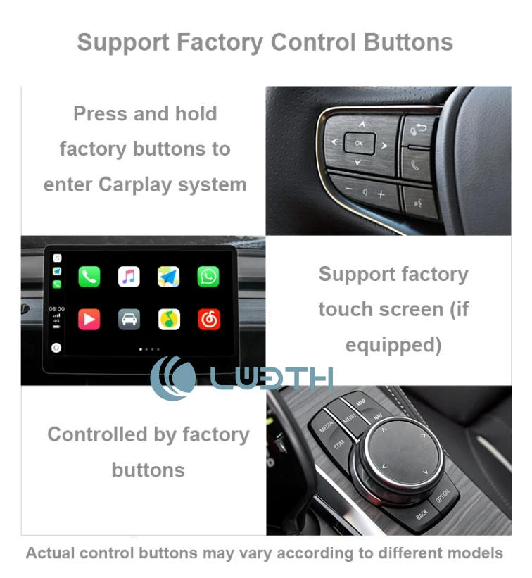 Top For BMW 5 Series F10 CIC Wireless Apple Carplay Android auto GPS NAVI Cam 4