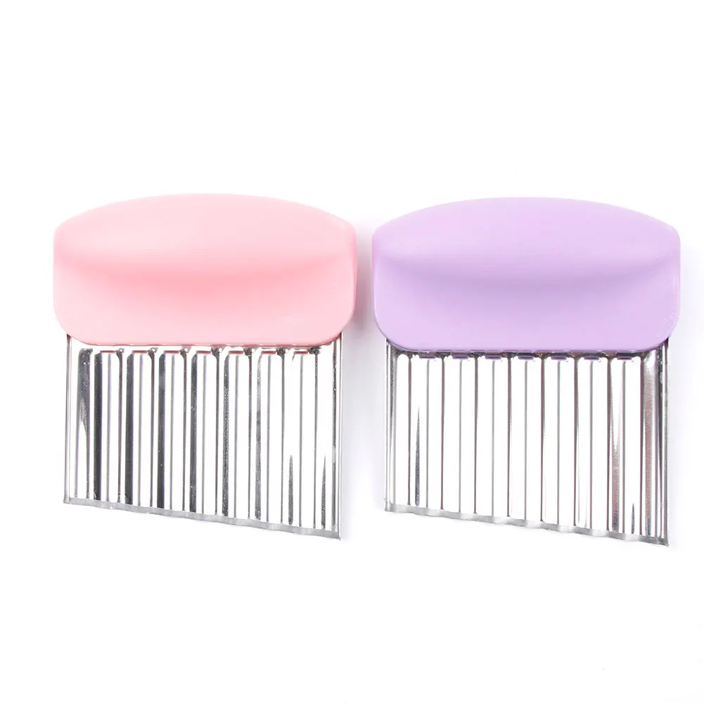 French Fries Cutter Stainless Steel Potato Chips Making Peeler Cut Plastic Handle Vegetable Kitchen Knives Fruit Tool