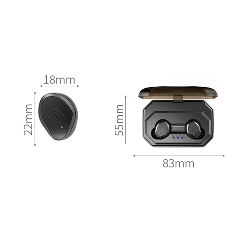 TWS V5.0 мини беспроводные Bluetooth наушники с сенсорным управлением IPX6 водонепроницаемые наушники Автоматическое Сопряжение с зарядным устройством 3000 мАч