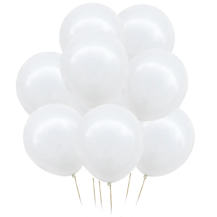 10pcs white balloon Джунгли сафари вечерние декор для вечеринки в честь Дня рождения животных фольги гелиевые шары зоо диких животных один детский воздушный шар вечерние украшения фона - Цвет: 10pcs white balloon