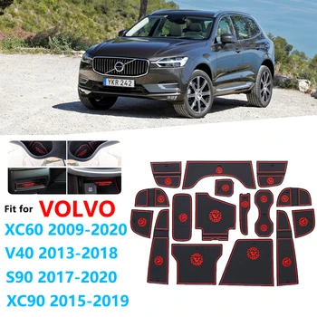 

Anti-Slip Rubber Gate Slot Cup Mat For VOLVO XC60 XC90 V40 S90 Car Accessories XC 60 90 V 40 T4 T5 T6 T8 D4 D5 AWD