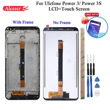 Alesser для Ulefone power 3 ЖК-дисплей и сенсорный экран+ рамка в сборе запасные части+ инструменты и лента+ пленка для Ulefone power 3S