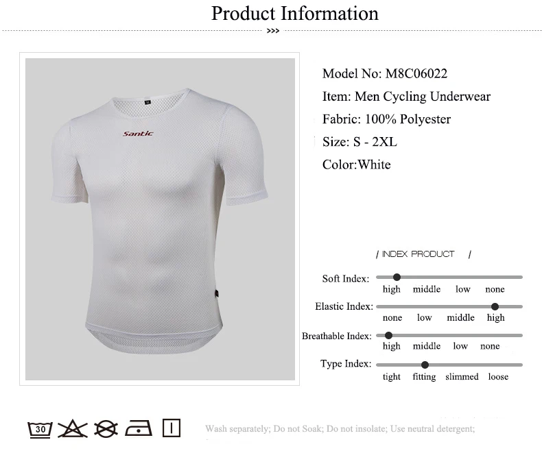 Santic жилет для велоспорта, Мужская сетчатая Спортивная дышащая одежда для велоспорта, одежда для велоспорта, сохраняющая сухость, велосипедное нижнее белье, велосипедная одежда