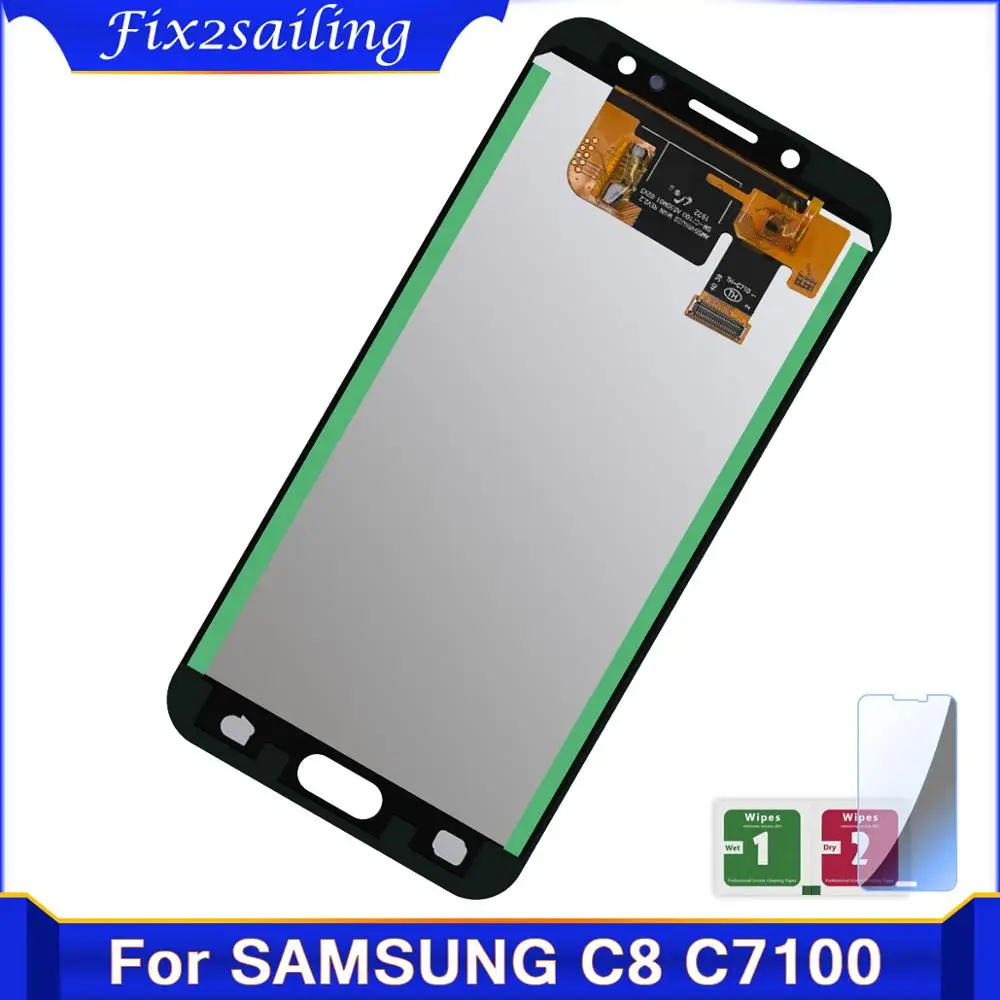 Дисплей для SAMSUNG GALAXY C8 C7100 C710F ЖК-дисплей сенсорный экран дигитайзер в сборе замена
