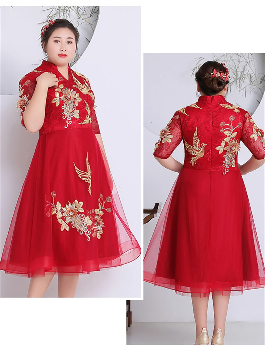Винтажное платье с блестками для выпускного вечера с вышивкой Vestidos De Gala размера плюс платья с v-образным вырезом женские вечерние платья с коротким рукавом T191