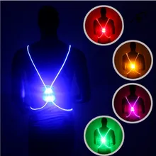 Многофункциональный светоотражающий светодиодный велосипедный жилет с высокой видимостью 360, Регулируемый жилет для бега и велоспорта, Безопасный Жилет для улицы