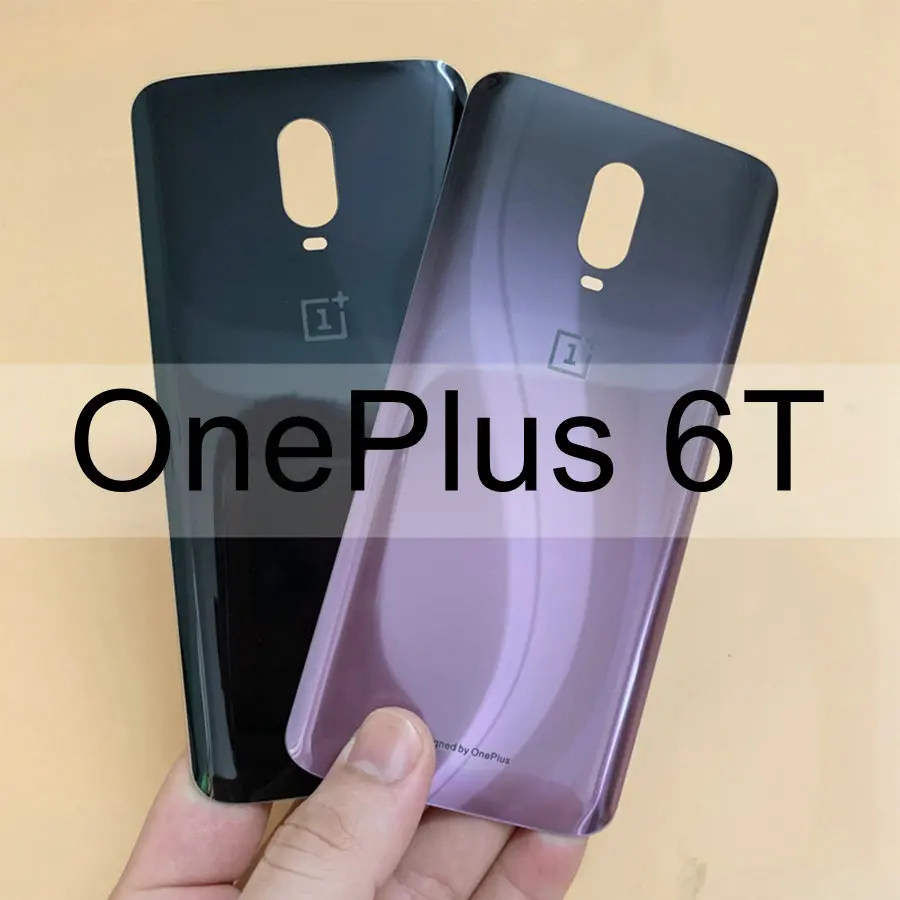 Oneplus 6 крышка батареи Задняя стеклянная Oneplus6 задняя дверь Корпус чехол Oneplus 6T Задняя панель Oneplus 6 крышка батареи с клеем