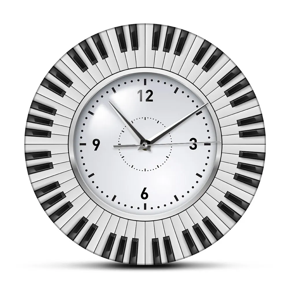 Do Re Mi Piano Keyboard Wall Clock Music Themed Silent Wall Clock Music