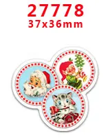 PR-27778 Принадлежности для рукоделия с изображением героев мультфильмов плоские с обратной стороны плоские смолы 30 штук. PR-27317-27977 - Цвет: PR-27778