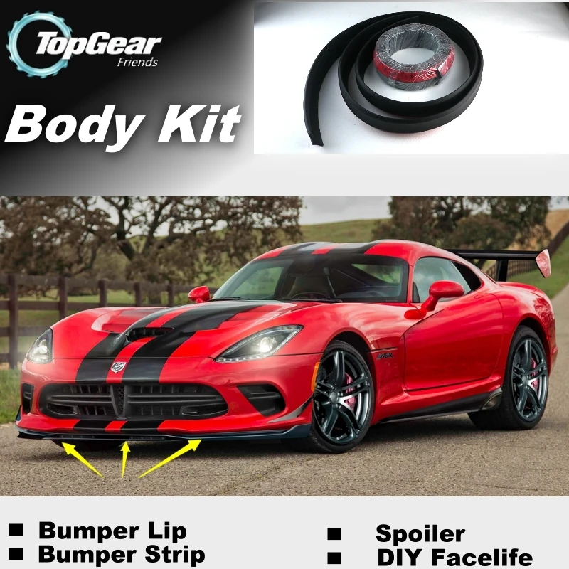 Дефлектор губ бампера для Dodge Viper Phase RT / SRT SR/GTS передняя юбка спойлера ДЛЯ ТГ фаз