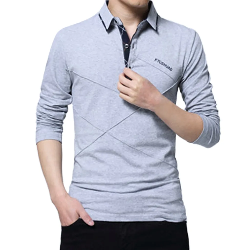 Camisa Masculina мужская Осенняя Зимняя Повседневная Базовая Модная хлопковая рубашка с длинными рукавами на пуговицах с отворотом, топы, блузки размера плюс 5XL