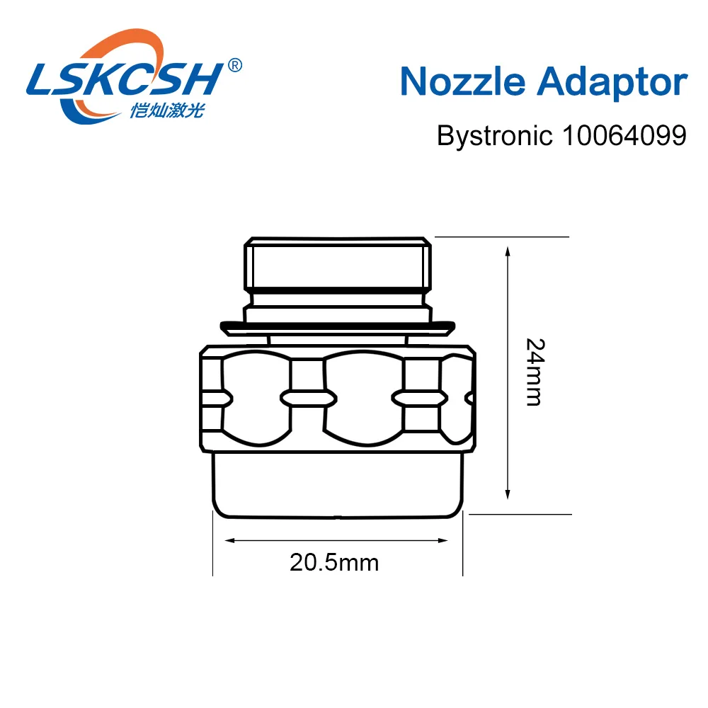 LSKCSH 10 шт./лот Bystronic Лазерная насадка корпус 10064099 Держатель сопла медный корпус машина запасные части и аксессуары OEM