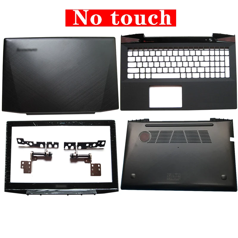 NO Touch ABCD Hinges Для lenovo Y50 Y50-70 Non Touch AM14R000400 с сенсорным AM14R000300 ноутбук ЖК задняя крышка/передняя рамка/петли/Упор для рук/нижний чехол - Цвет: NO Touch ABCD Hinges
