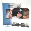Unbreakable Anti-fogging Bathing Mirror for Shaving Razor Hook Holder Suction Cup to Washroom Wall Fogless Travel Mirror 3