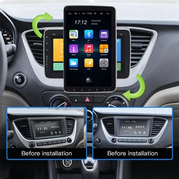 

10.1 Inch Android 9.1 Car Multimedia Player 1Din Radio with Up Down Rotation Adjustable Sn Wifi Bluetooth GPS Player