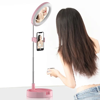 

6 inch/10cm Photo Studio Phone Video mini desktop table LED Ring Light 5500K Photography Dimmable Makeup mirror Ring Lamp