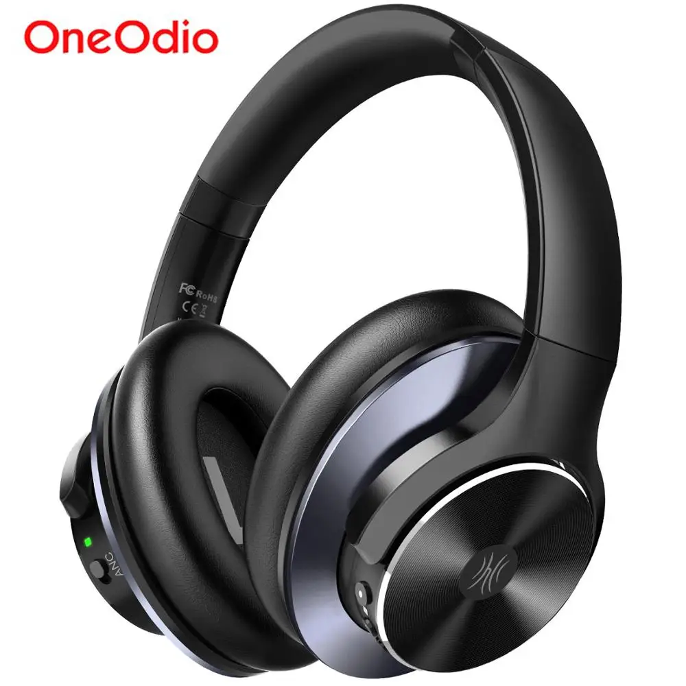 Wireless Bluetooth Headset Microphone AAC Noise Cancelling Oneodio A10 Fast-Charging