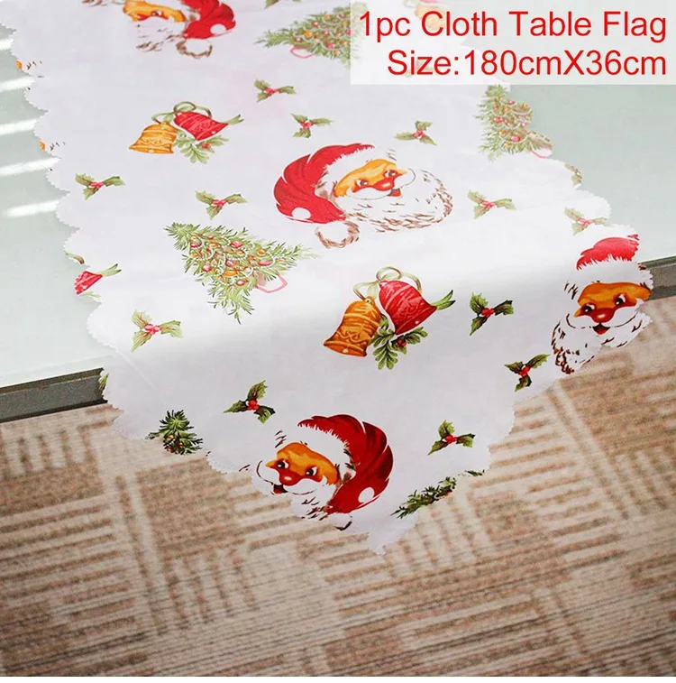 Table flag 03 Новогодний фартук для кухни рождественские украшения для дома рождественские украшения Рождественский Декор новогодний - Цвет: Table flag 03