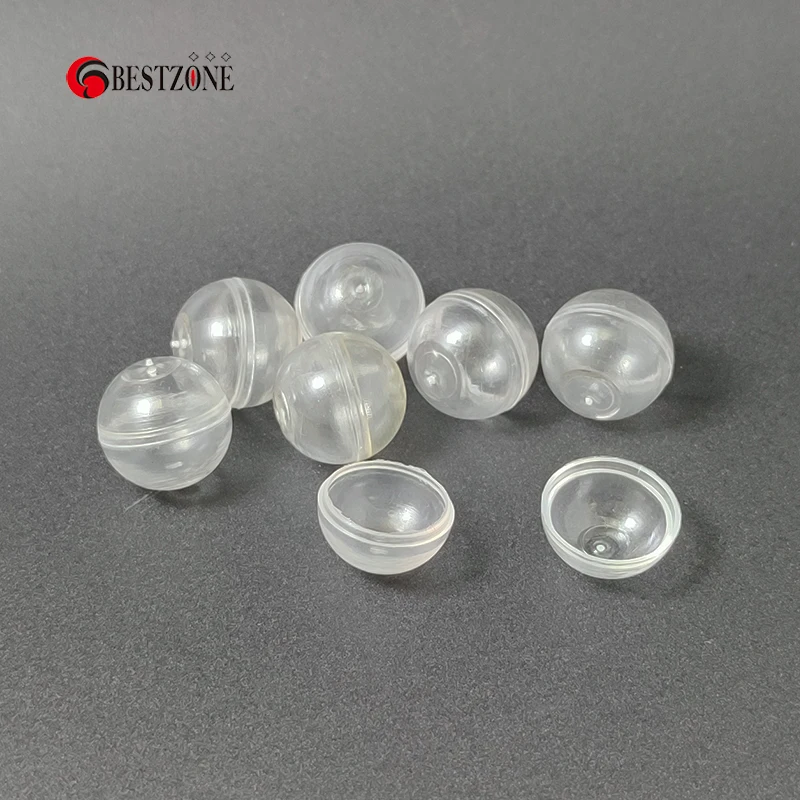 Mini 100Pcs 0.59Inch D15MM Clear Transparent Plastic Small Capsules Toys Surprise Ball Empty Eggshell Kids Box Tiny Paintba Prop 3