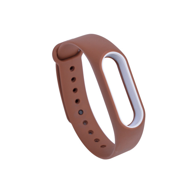 Soft Silicone For Xiaomi Mi Band 2 Replacement Sport Silicone Strap Wristband Bracelet Two-Tone Replacement Strap 23