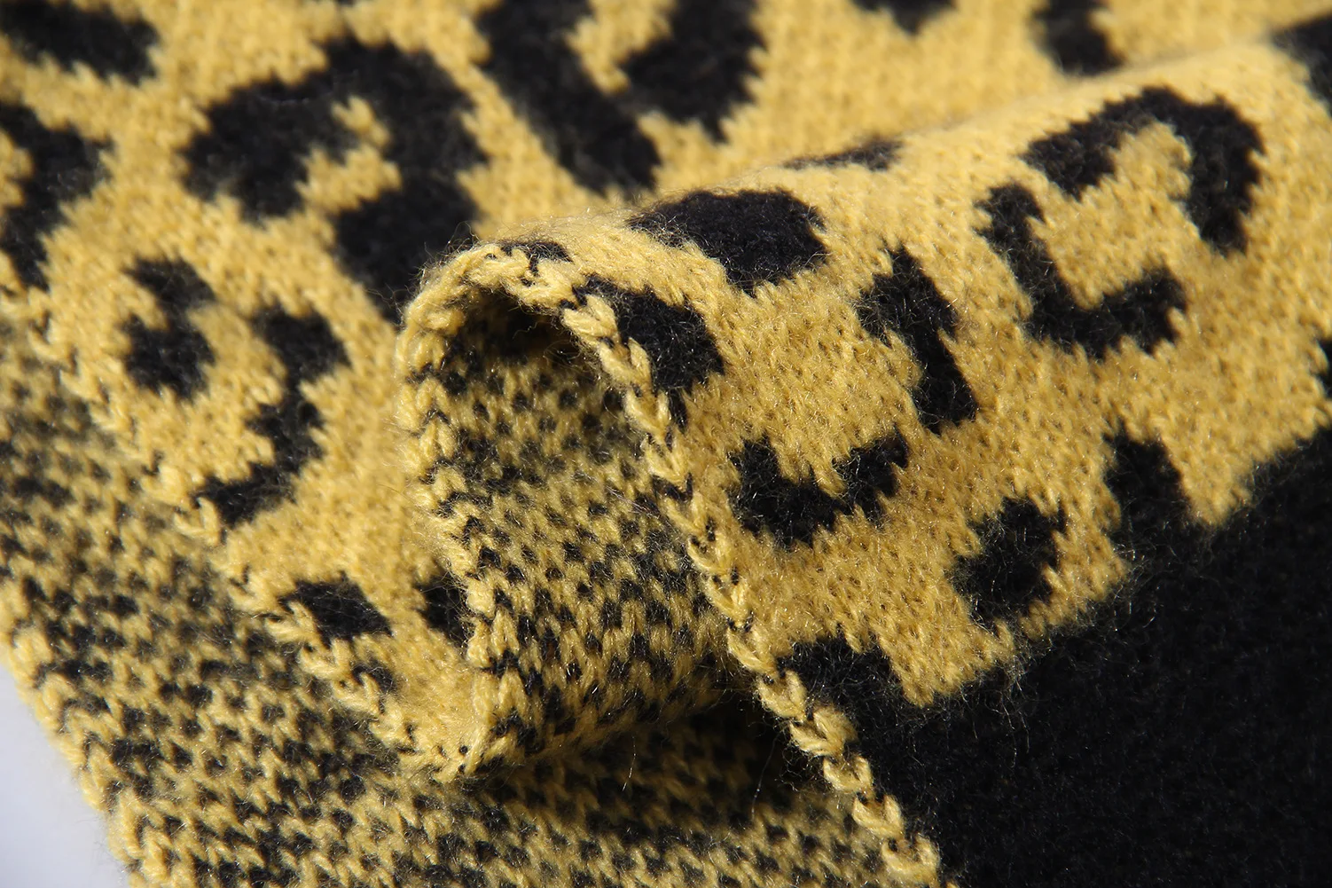 Желтый леопардовый шарф для женщин Корейские вязаные розовые зимние шарфы толстые теплые женские кофейные длинные шарфы модные платки Femme