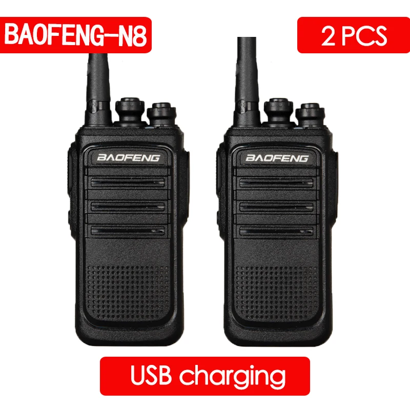 Портативная рация baofeng N8 2 шт. радиостанция УВЧ ручной радиокоммуникатор для