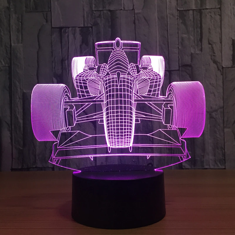 D Красочный аудио электронный ночной Светильник 3D автомобильный индукционный светильник подарок для пары романтическое украшение дома аксессуары - Цвет: D