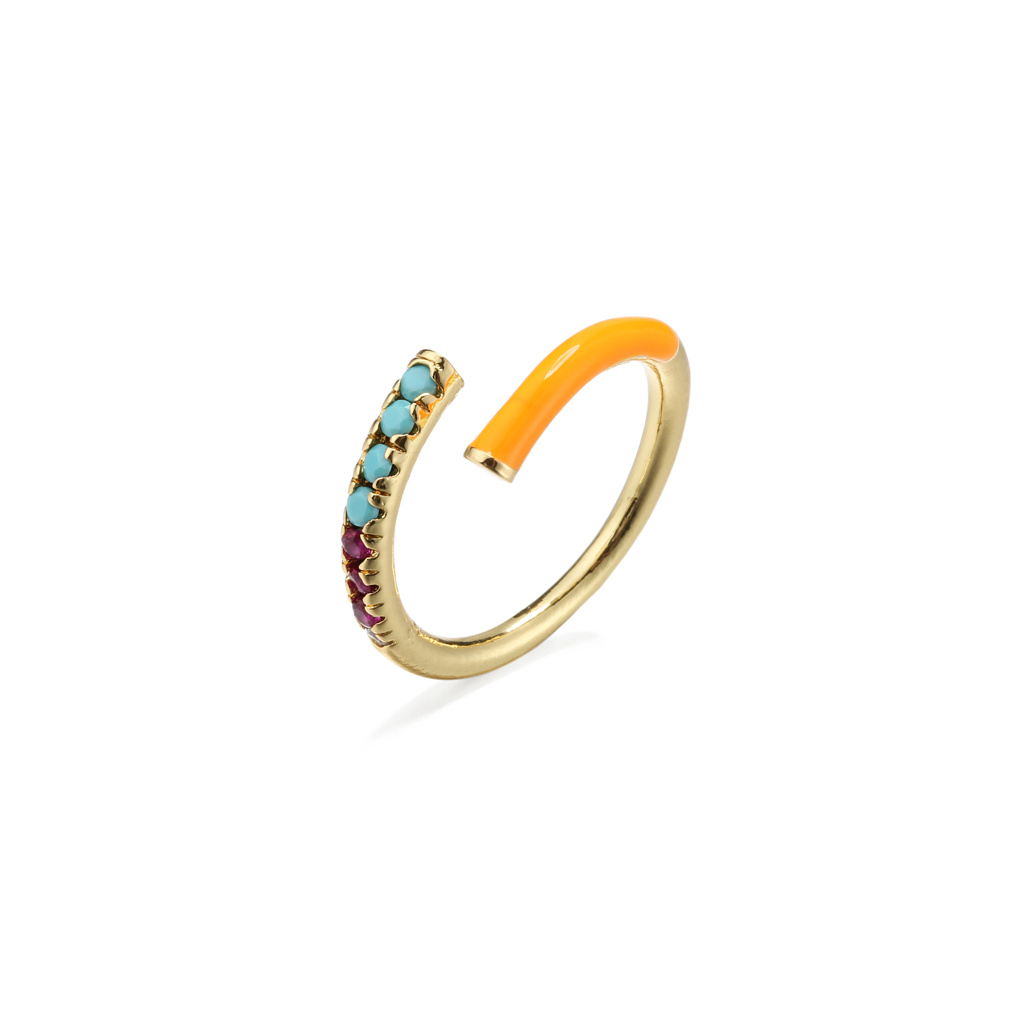 Bague en Néon Colorée pour Femmes - Anneau ouvert Ajusté 💎