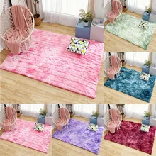 Ультра мягкий современный ковер в пяти цветах, мохнатый ковер для детской комнаты, домашний плюшевый модный ковер, декор для спальни зимой
