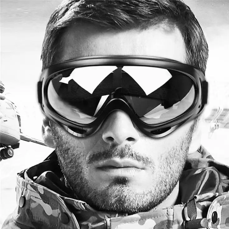 Oculos Ciclismo Велоспорт Снегоход Лыжные очки защитные очки Открытый Мотоцикл Солнцезащитные очки прозрачные