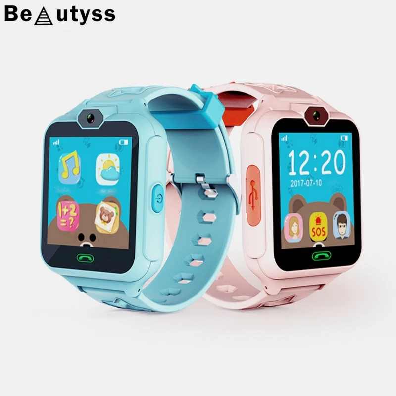 Beautyss дети Смарт часы электронные часы Smartwatch С звонком Будильник Календарь Калькулятор запись фотографировать