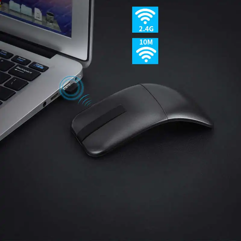 Ультра тонкая 2 4G складная беспроводная мышь для Microsoft Arc пресс компьютерная
