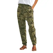 Женские повседневные штаны, спортивная одежда, модные штаны с камуфляжным принтом, женские спортивные штаны для отдыха, спортивные штаны, свободные брюки