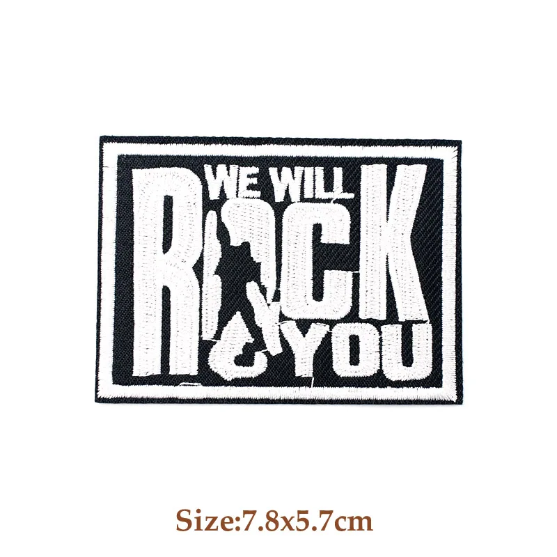 ROCK BAND Iron On Patches Cloth Mend Decorate Clothes Apparel Sewing Decoration Applique Badges Heavy Metal MUSIC 