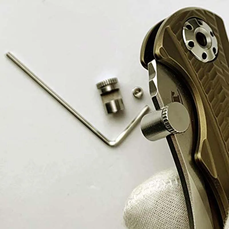 Thumb Stud Push Knife Button Thumb Stud Replacement for Buck 110 with Hex Wrench Camping Tool Accessories For Knife 110 folding knife pocket knives camping knives