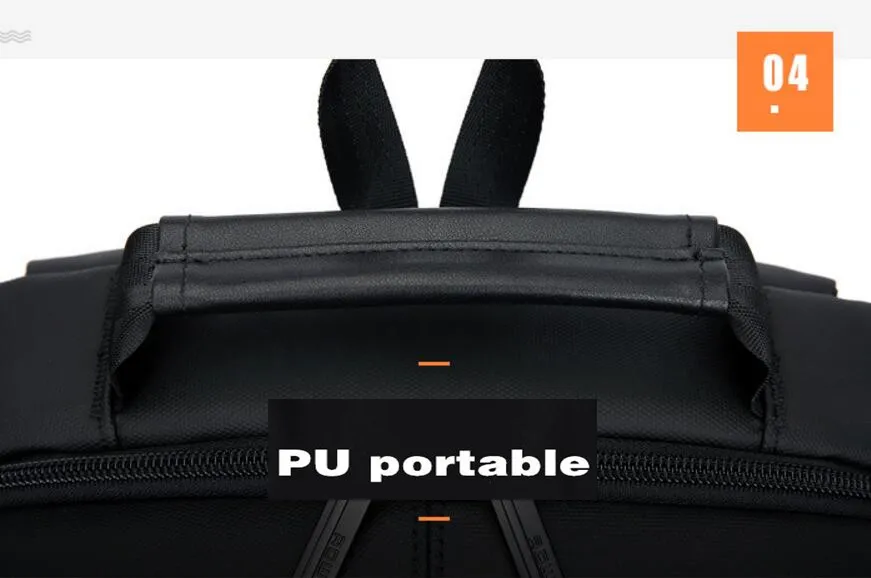 Boutique Men Backpack USB Charging Interface Business Computer Bag Multifunction High Density Oxford Cloth Travel Backpack Backp