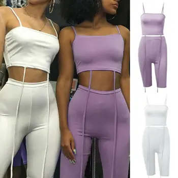 

Tracksuit Women High Street Suit Co-ord Set Crop Top & Shorts Playsuit Summer Mini Jumpsuit Soprtwear Two Piece Set