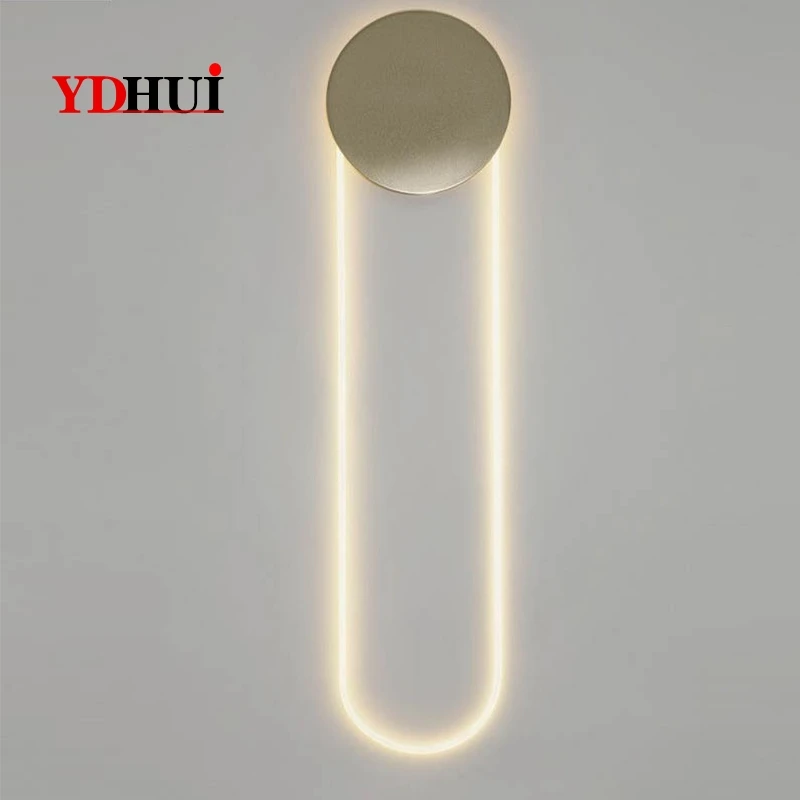 

Postmodern Simple American Living Room Background Wall Wallway Wall Lamp Hotel Bedside Creative Fashion Artistic Wall Lamp