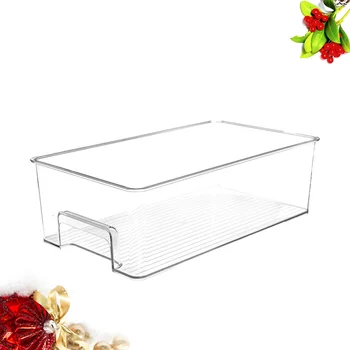 

1Pc Kitchen Organiser Refrigerator Fresh Box Egg Tray Drawer Type Fruit and Vegetable Crisper Food Storage Boxes for Fridge and