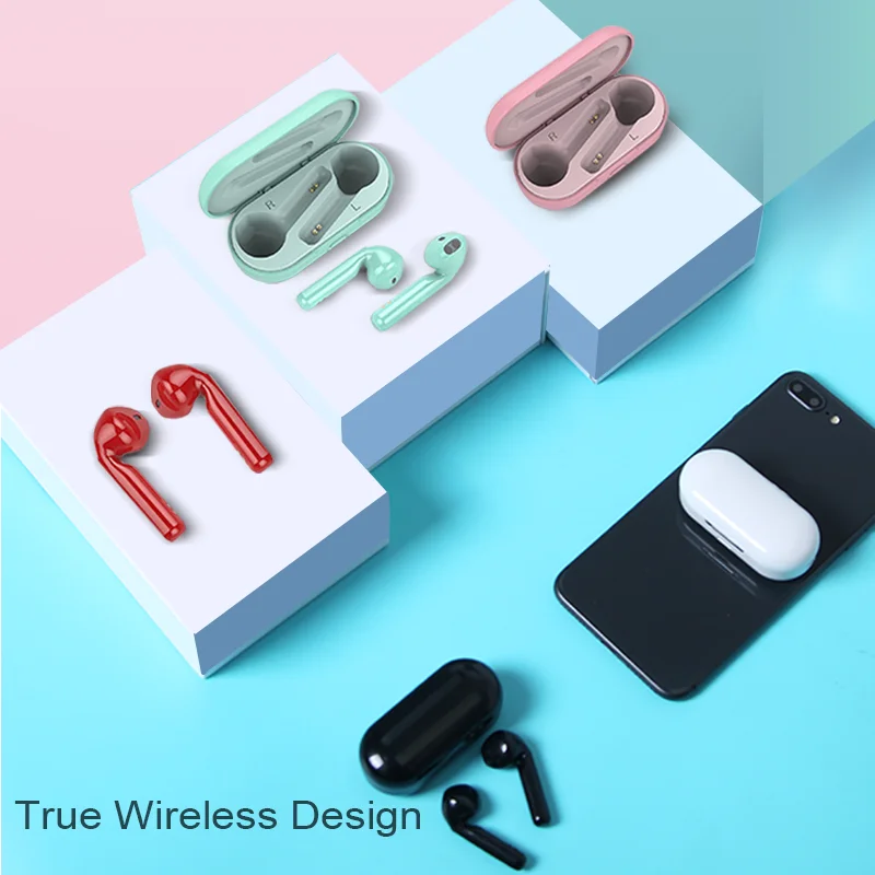 Tws беспроводная гарнитура, Bluetooth наушники, воздушные наушники, гарнитура с зарядным устройством для 5,0, сильные басы, наушники L8