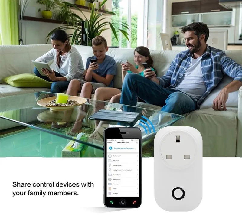 ACCKIP 1/2 шт. умная розетка Wifi умная розетка базовое приложение Tuya пульт дистанционного управления адаптер с британской вилкой Функция синхронизации мониторинг энергии