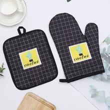 Микроволновая перчатка Potholder формы для выпечки хлопчатобумажная прихватка Potholder коврик для барбекю кухни